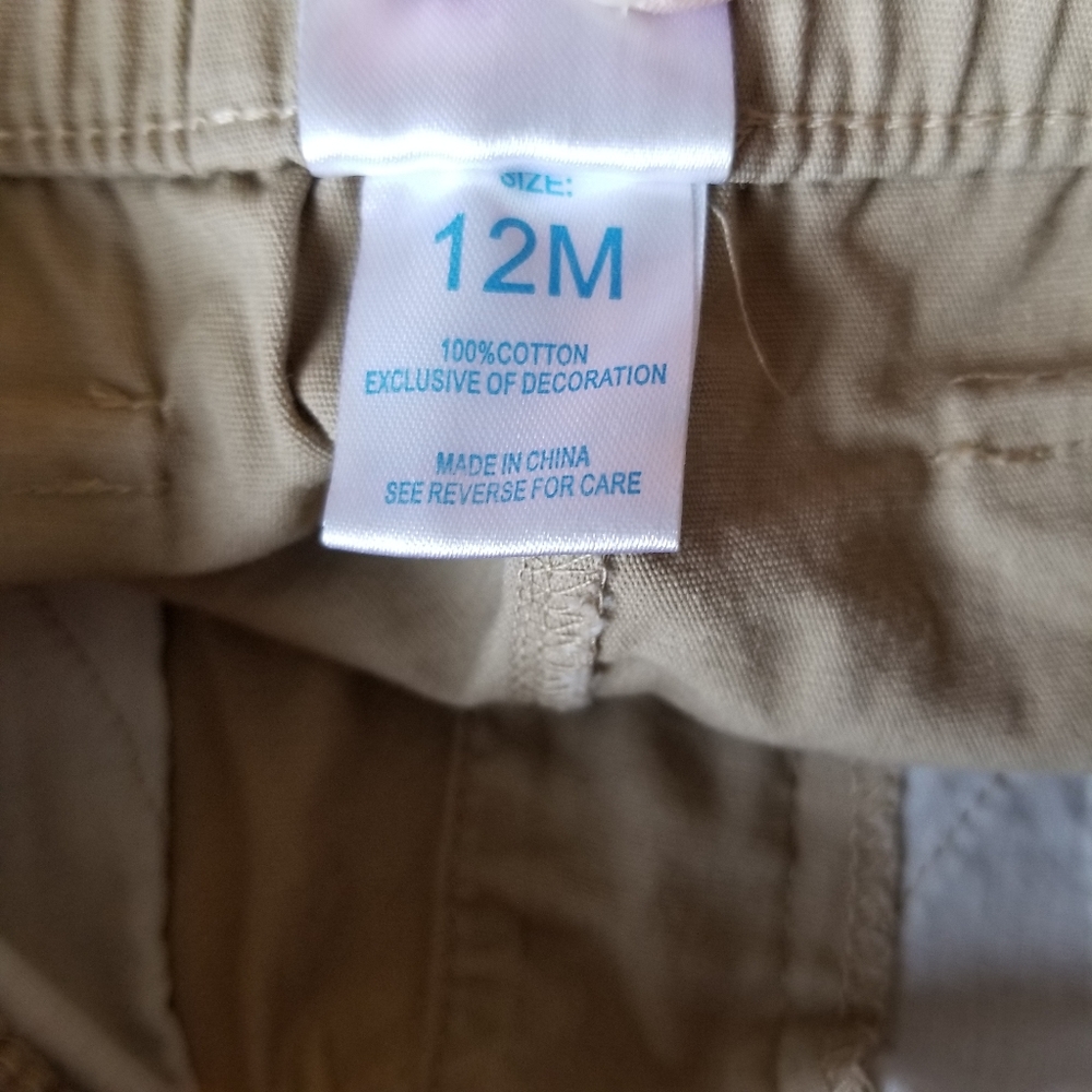 Boys tan shorts 12M - Picture 4 of 4